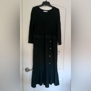 Studio One Hunter Green Knitted Dress